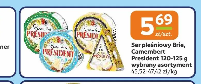 Ser pleśniowy Brie President promocja w Społem Częstochowa