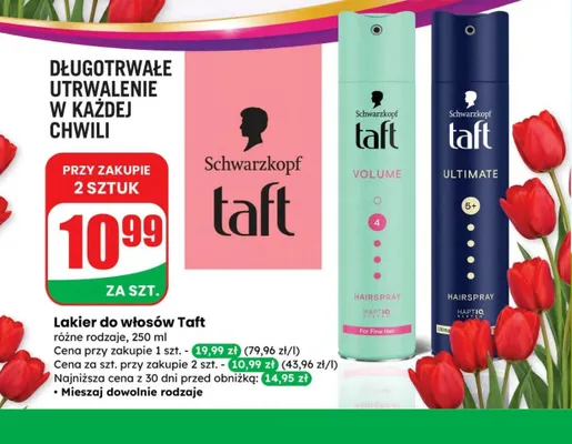 Lakier do włosów, różne rodzaje promocja w Dino