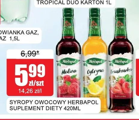 Syrop owocowy Herbapol Cytryna promocja w Bingo