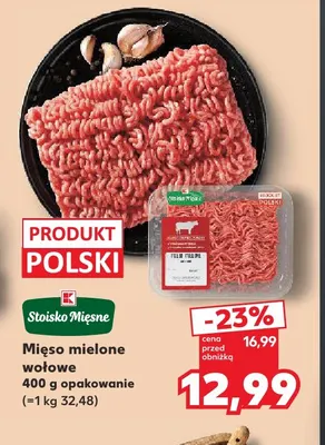 Mięso mielone wołowe Stoisko Mięsne promocja w Kaufland