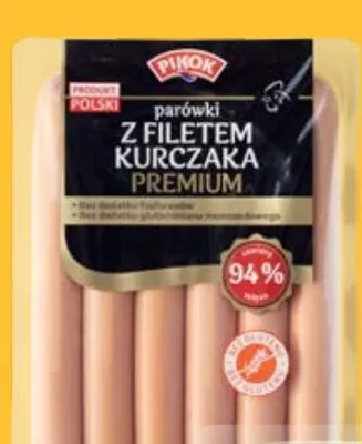 Parówki z filetem kurczaka premium promocja w Lidl