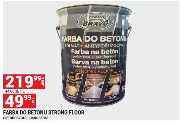 Farba do betonu Strong Floor promocja w Merkury Market