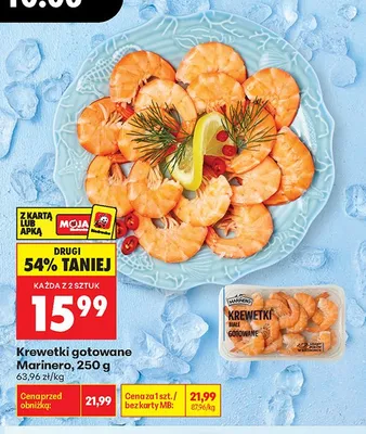Krewetki gotowane Marinero promocja w Biedronka