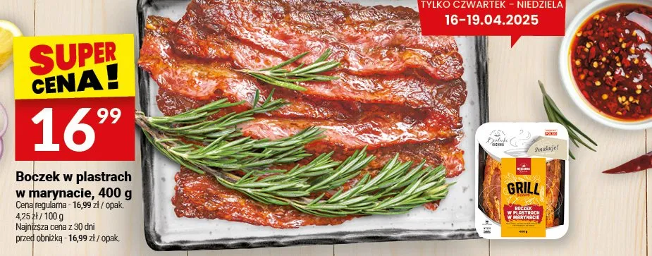 Boczek w plastrach w marynacie promocja w Twój Market