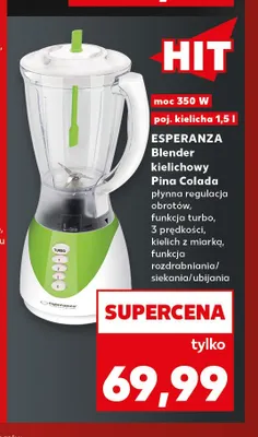 Blender kielichowy Esperanza Pina Colada promocja w Kaufland