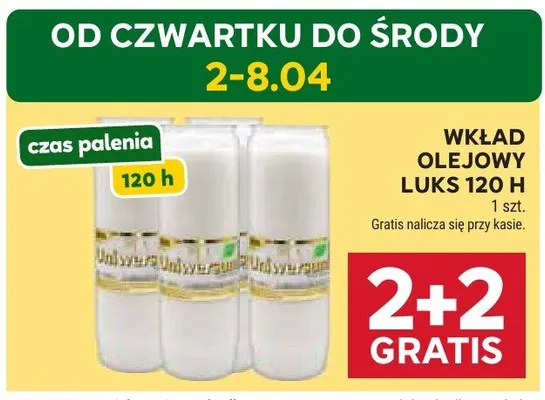 Wkład olejowy Luks 120 H promocja w Stokrotka