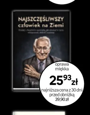Książka Najszczęśliwszy człowiek na Ziemi promocja w Empik