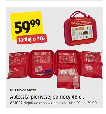 Apteczka pierwszej pomocy Bluewear promocja w Jula