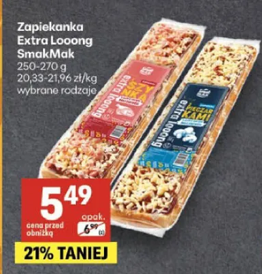 Zapiekanka Extra Looong z szynką SmakMak promocja w Delikatesy Centrum