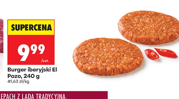 Burger iberyjski El Pozo promocja w Biedronka