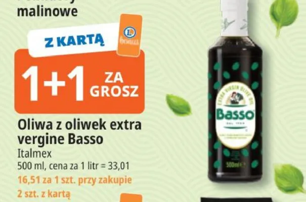 Oliwa z oliwek extra vergine promocja w Leclerc