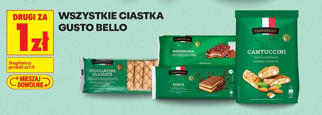 Ciastka Gusto Bello promocja w Biedronka