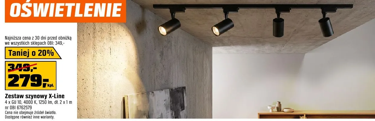 Zestaw szynowy X-Line OBI promocja w OBI