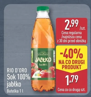 Zestaw: sok 100% pomarańcza + sok 100% jabłko + nektar czarna porzeczka Hortex promocja w Aldi