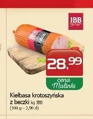Kiełbasa krotoszyńska z beczki JBB promocja w MALINKA