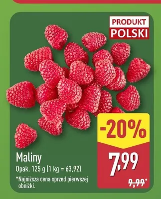 Maliny promocja w Aldi