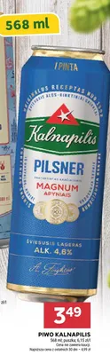Piwo Kalnapilis Pilsner promocja w Stokrotka