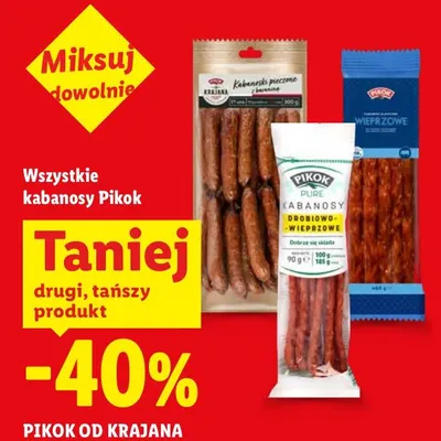 Kabanoski pieczone z baraniną Pikok od Krajana promocja w Lidl