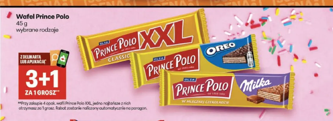 Wafel Prince Polo Oreo promocja w Delikatesy Centrum