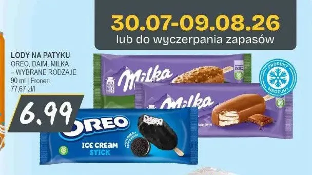 Lody na patyku Daim promocja w Słoneczko