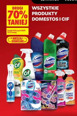 Wszystkie produkty Cif i Domentos DRUGI -70% promocja w Biedronka