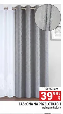 Zasłona na przelotkach 135x250 cm promocja w Merkury Market