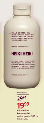 Kremowy żel pod prysznic Heiki promocja w Rossmann