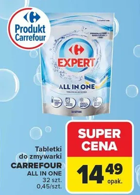 Tabletki do zmywarki All In One promocja w Carrefour