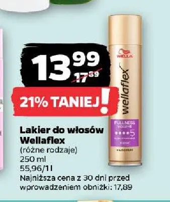 Lakier do włosów Wellaflex promocja w Netto