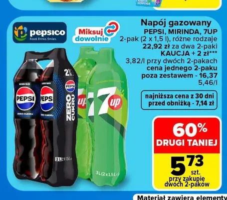 Napój gazowany Pepsi 2-pak promocja w Carrefour