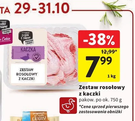 Zestaw rosołowy z kaczki Dobre z Farmy promocja w Intermarche