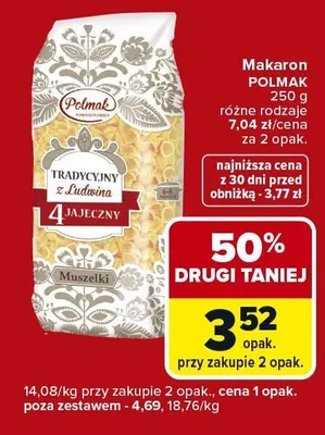 Makaron tradycyjny z Andorą różne rodzaje promocja w Carrefour Express