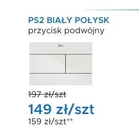 Przycisk spłukujący Roca PS2 BIAŁY POŁYSK promocja w Blu Salony Łazienek