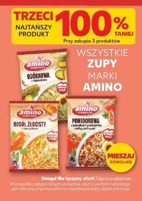Zupa rosół złocisty z lubczykiem Amino promocja w Kaufland