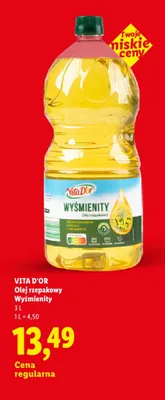 Olej rzepakowy Wyśmienity Vita D'or promocja w Lidl
