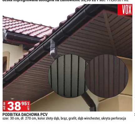 Podbitka dachowa PCV Vox promocja w Merkury Market
