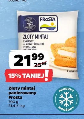 Złoty mintaj panierowany Frosta promocja w Netto
