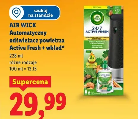 Automatyczny odświeżacz powietrza Active Fresh + wkład promocja w Lidl