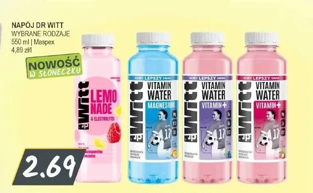 Napój Dr Witt Lemonade promocja w Słoneczko