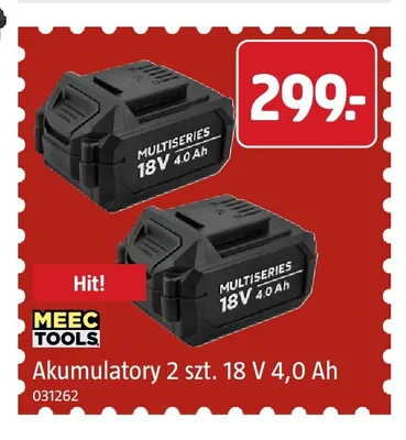 Akumulatory 2-pak 4,0Ah Meec Tools promocja w Jula