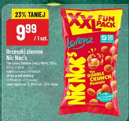 Orzeszki ziemne Nic Nac's promocja w POLOmarket