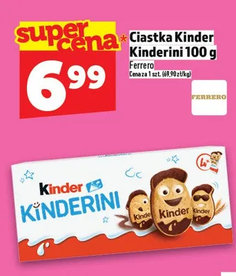 Ciastka Kinder Kinderini Ferrero promocja w TOPAZ