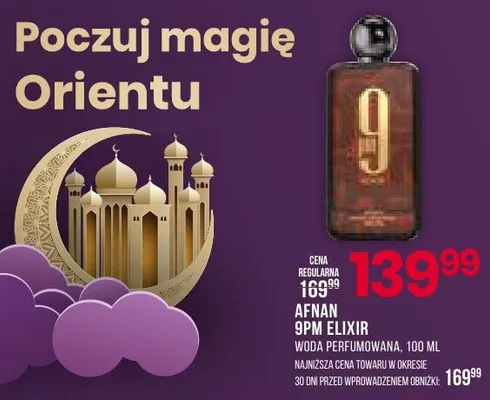 Woda perfumowana 9pm elixir, 100ml promocja w Drogerie Natura