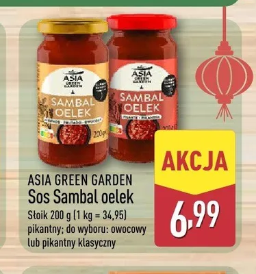Sos Sambal oelek owocowy Asia Green Garden promocja w Aldi