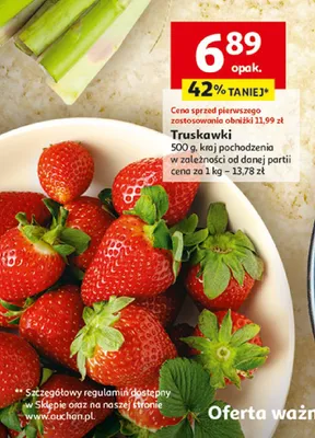 Truskawki promocja w Auchan