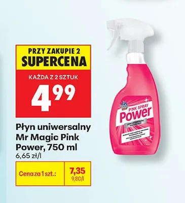 Płyn uniwersalny Mr Magic Pink Power promocja w Biedronka