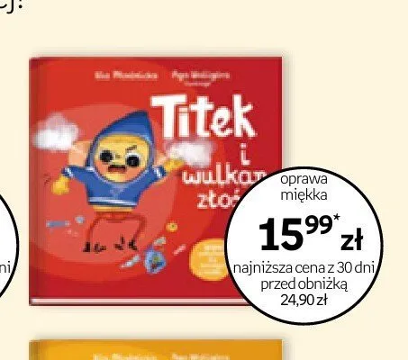 Książka Titek i wulkan złości promocja w Empik