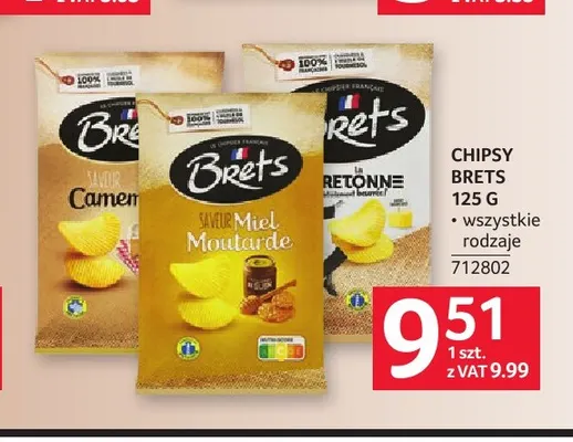 Chipsy Brets promocja w Selgros