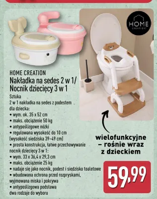 Nakładka na sedes 2 w 1 HOME CREATION promocja w Aldi