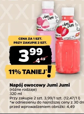 Napój owocowy różne rodzaje promocja w Netto